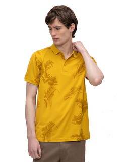 Foto 1 | Foto 1 | Playera Estampada Regular Fit de Cuello Tipo Polo Generra 218706 color Amarillo
