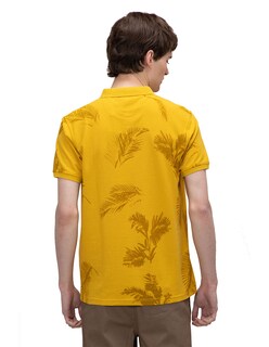 Foto 2 | Foto 2 | Playera Estampada Regular Fit de Cuello Tipo Polo Generra 218706 color Amarillo