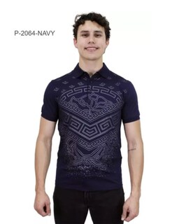 Foto 1 | Foto 1 | Playera tipo Polo Pavini color Navy P-2064 para Hombre