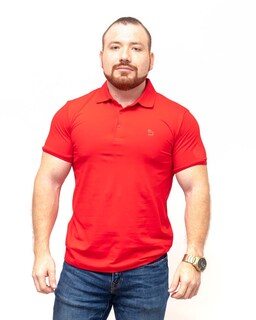Foto 1 | Foto 1 | Playera Polo Benziny PC8001 color Rojo para Hombre