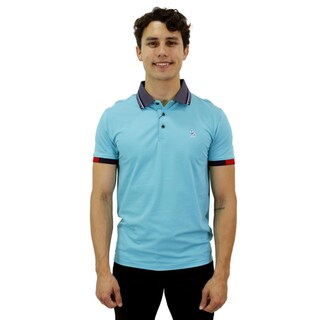 Foto 1 | Foto 1 | Playera Pavini Tipo Polo De Caballero Lisa Teal P-3020