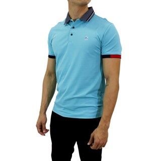 Foto 2 | Foto 2 | Playera Pavini Tipo Polo De Caballero Lisa Teal P-3020