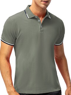 Foto 6 | Foto 6 | Playera Polo Shendy Vendy 255 color Gris Manga Corta Casual para Hombre