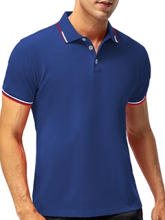 Foto 6 | Foto 6 | Playera Polo Shendy Vendy 255 color Azul Rey Manga Corta Casual para Hombre