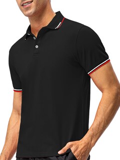Foto 5 | Foto 5 | Playera Polo Shendy Vendy 255 color Negro Manga Corta Casual para Hombre