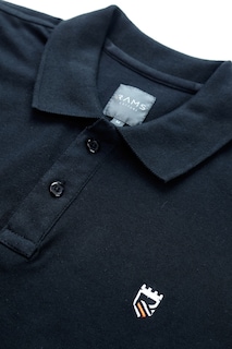 Foto 4 | Foto 4 | Playera Tipo Polo Rams Cottons Modelo Roger Negro Corte Slim Fit para Hombre