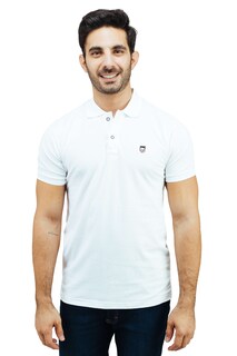 Foto 1 | Foto 1 | Playera Tipo Polo Rams Cottons Roger Blanco Corte Slim Fit para Hombre