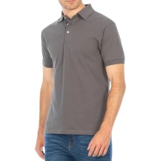 Foto 1 | Foto 1 | Playera Polo Piqué Para Caballero - Color Gris - 100% Algodón