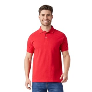 Foto 1 | Foto 1 | Playera Polo Piqué Para Caballero - Color Rojo - 100% Algodón