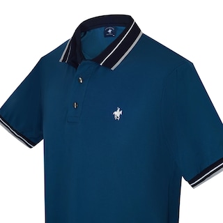 Foto 2 | Foto 2 | Playera Polo Color Petroleo Rock Hampton Polo Team