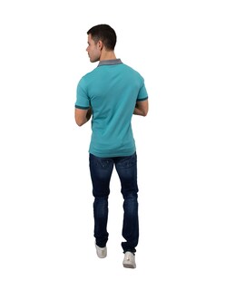 Foto 4 | Foto 4 | Playera Polo Kenneth Cole Hombre Kcpv24pol13 Algodón Turquesa