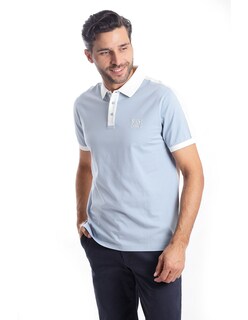 Foto 2 | Foto 2 | Playera Polo Hombre Kenneth Cole Kcpv25pol17 Azul Blanco Casual Algodón
