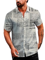 Camisa Casual Strech Manga Corta para Hombre