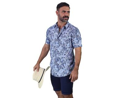Foto 2 | Foto 2 | Camisa Estilo Hawaiano de Manga Corta Rams Cottons Bali con Estampado Tropical