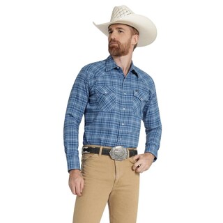 Foto 1 | Foto 1 | Camisa Vaquera Hombre Wrangler Regular Fit Manga Larga 299 Azul