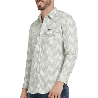 Foto 5 | Foto 5 | Camisa Vaquera Hombre Wrangler Slim Fit Manga Larga 397 Verde Oscuro