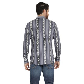 Foto 3 | Foto 3 | Camisa Vaquera Hombre Wrangler Regular Fit Manga Larga 366 Azul