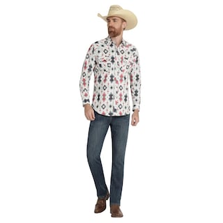 Foto 4 | Foto 4 | Camisa Vaquera Hombre Wrangler Slim Fit Manga Larga 398 Beige