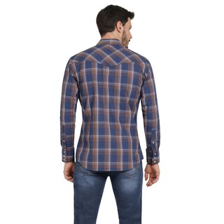 Foto 3 | Foto 3 | Camisa Vaquera Hombre Wrangler Regular Fit Manga Larga 340 Azul