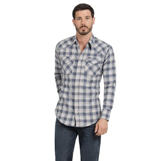 Foto 1 | Foto 1 | Camisa Vaquera Hombre Wrangler Regular Fit Manga Larga 298 Azul