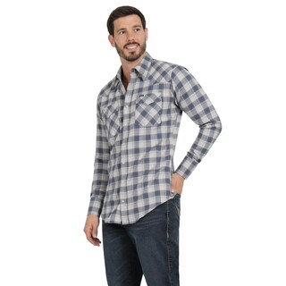 Foto 2 | Foto 2 | Camisa Vaquera Hombre Wrangler Regular Fit Manga Larga 298 Azul