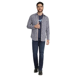 Foto 4 | Foto 4 | Camisa Vaquera Hombre Wrangler Slim Fit Manga Larga 436 Azul