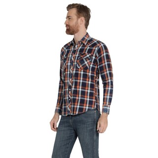 Foto 2 | Foto 2 | Camisa Vaquera Hombre Wrangler Slim Fit Manga Larga 440 Azul Marino