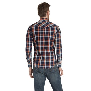 Foto 3 | Foto 3 | Camisa Vaquera Hombre Wrangler Slim Fit Manga Larga 440 Azul Marino