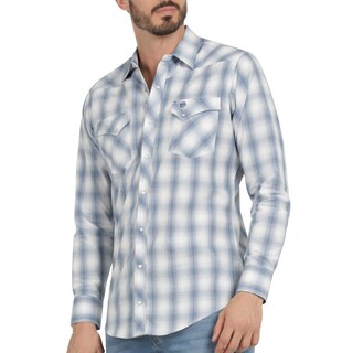 Foto 5 | Foto 5 | Camisa Vaquera Hombre Wrangler Slim Fit Manga Larga 434 Azul