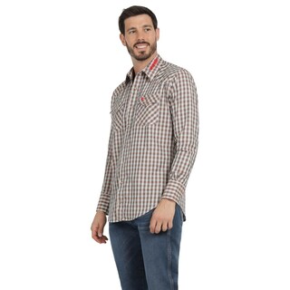 Foto 2 | Foto 2 | Camisa Vaquera Hombre Wrangler Regular Fit Manga Larga 380 Cafe