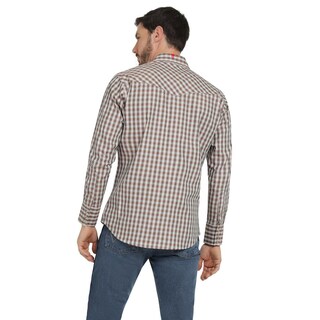 Foto 3 | Foto 3 | Camisa Vaquera Hombre Wrangler Regular Fit Manga Larga 380 Cafe