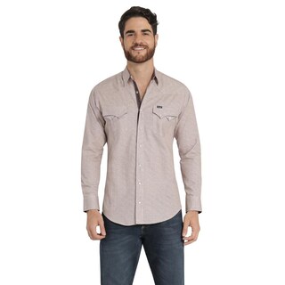 Foto 1 | Foto 1 | Camisa Vaquera Hombre Wrangler Slim Fit Manga Larga 421 Azul Marino