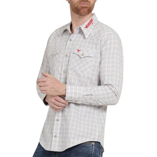 Foto 5 | Foto 5 | Camisa Vaquera Hombre Wrangler Regular Fit Manga Larga 379 Beige