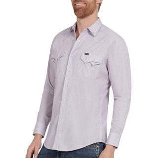 Foto 5 | Foto 5 | Camisa Vaquera Hombre Wrangler Slim Fit Manga Larga 372 Rojo