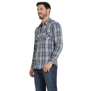 Foto 2 | Foto 2 | Camisa Vaquera Hombre Wrangler Regular Fit Manga Larga 301 Gris