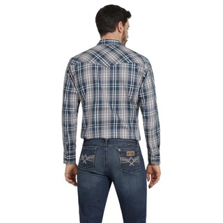 Foto 3 | Foto 3 | Camisa Vaquera Hombre Wrangler Regular Fit Manga Larga 301 Gris