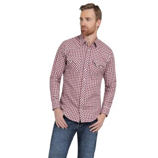 Foto 1 | Foto 1 | Camisa Vaquera Hombre Wrangler Slim Fit Manga Larga 428 Vino