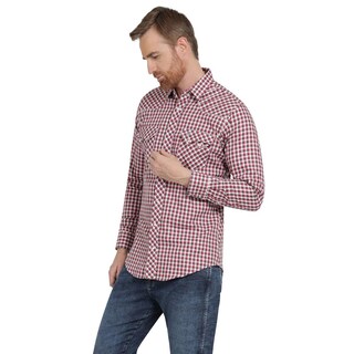 Foto 2 | Foto 2 | Camisa Vaquera Hombre Wrangler Slim Fit Manga Larga 428 Vino