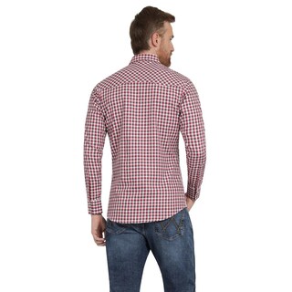 Foto 3 | Foto 3 | Camisa Vaquera Hombre Wrangler Slim Fit Manga Larga 428 Vino