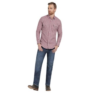 Foto 4 | Foto 4 | Camisa Vaquera Hombre Wrangler Slim Fit Manga Larga 428 Vino