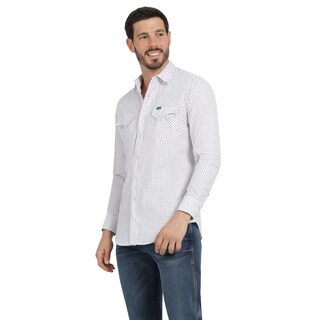 Foto 2 | Foto 2 | Camisa Vaquera Hombre Wrangler Slim Fit Manga Larga 344 Blanco