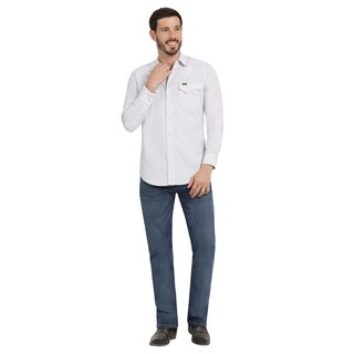Foto 4 | Foto 4 | Camisa Vaquera Hombre Wrangler Slim Fit Manga Larga 344 Blanco