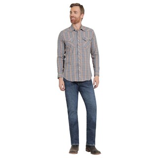 Foto 4 | Foto 4 | Camisa Vaquera Hombre Wrangler Slim Fit Manga Larga 432 Cafe