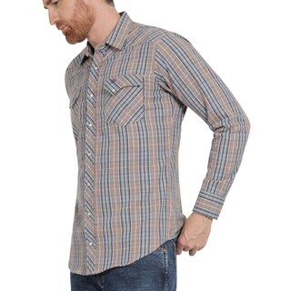 Foto 5 | Foto 5 | Camisa Vaquera Hombre Wrangler Slim Fit Manga Larga 432 Cafe