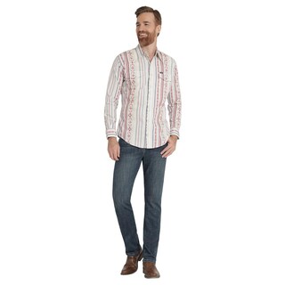 Foto 4 | Foto 4 | Camisa Vaquera Hombre Wrangler Regular Fit Manga Larga 364 Blanco