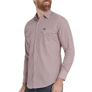 Foto 5 | Foto 5 | Camisa Vaquera Hombre Wrangler Slim Fit Manga Larga 374 Rojo