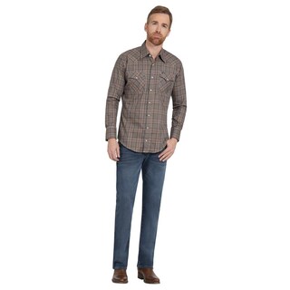 Foto 4 | Foto 4 | Camisa Vaquera Hombre Wrangler Regular Fit Manga Larga 297 Cafe
