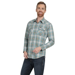 Foto 2 | Foto 2 | Camisa Vaquera Hombre Wrangler Regular Fit Manga Larga 300 Verde