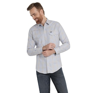 Foto 1 | Foto 1 | Camisa Vaquera Hombre Wrangler Slim Fit Manga Larga 438 Rojo