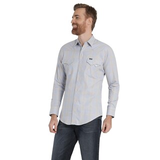 Foto 2 | Foto 2 | Camisa Vaquera Hombre Wrangler Slim Fit Manga Larga 438 Rojo